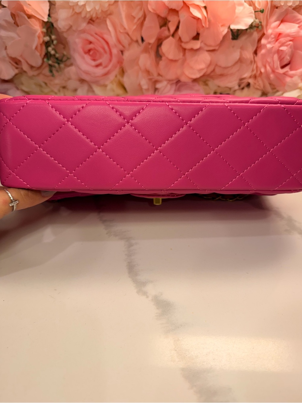 Pink Quilted Chain Shoulder Bag 💗✨ - Picture 5 of 9